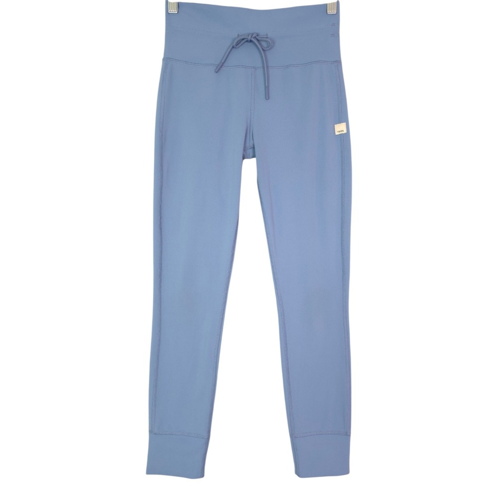 Vuori Daily Legging Women's Small Blue High Rise Drawstring 7/8 Length Cuffed